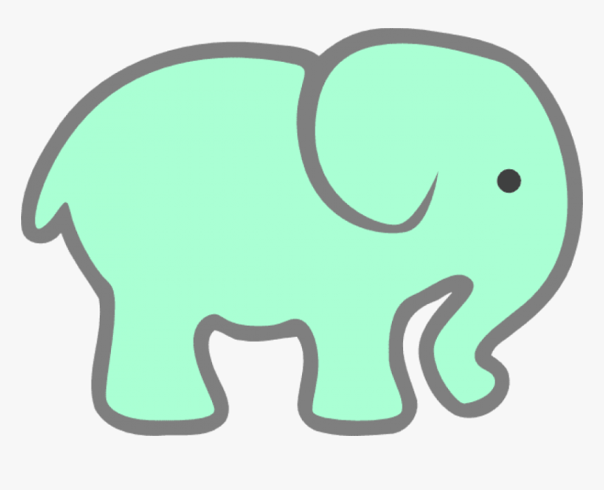Free Png Download How To Set Use Green Baby Elephant - Cartoon Cute Elephant Free, Transparent Png, Free Download