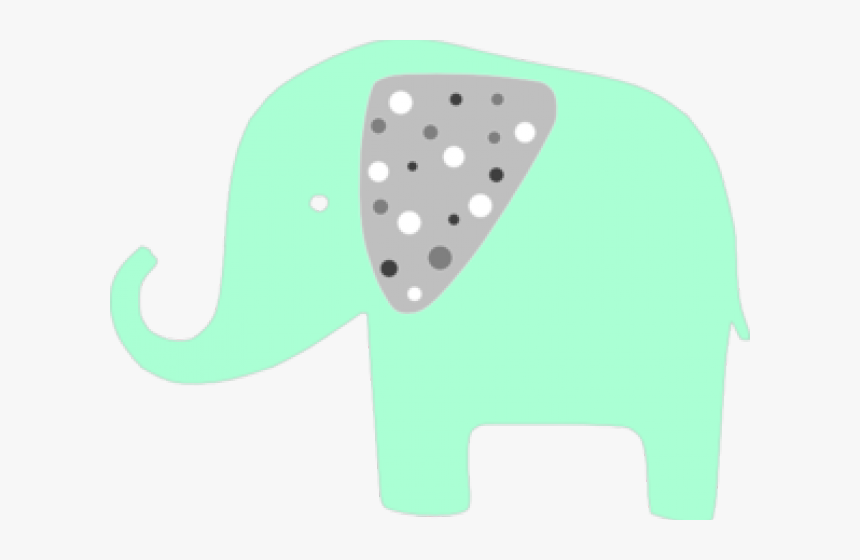 Elephant Clipart Mint - Indian Elephant, HD Png Download, Free Download