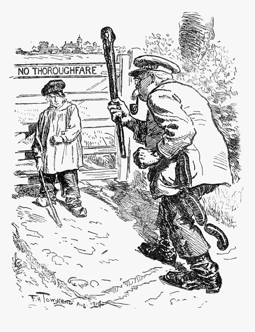 Punch"s History Of The Great War P29 - Bravo Belgium, HD Png Download, Free Download