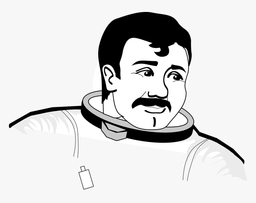 Astronaut Without Helmet Coloring Pages, HD Png Download, Free Download