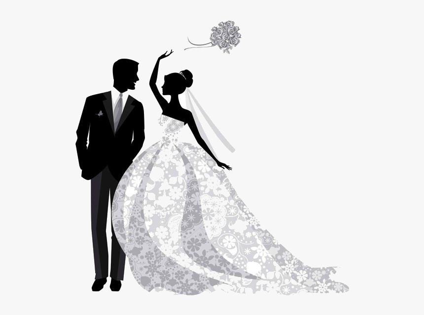Groom And Bride Download Transparent Png Image - Bride And Groom Logo, Png Download, Free Download