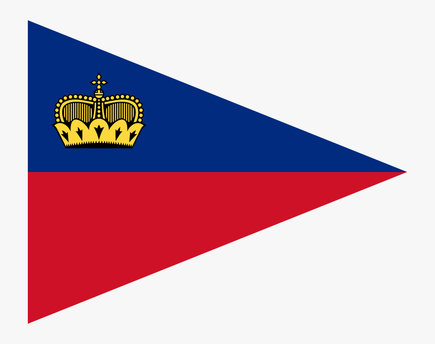 Flag Of Liechtenstein Pennant - Liechtenstein Flag Pixel, HD Png Download, Free Download