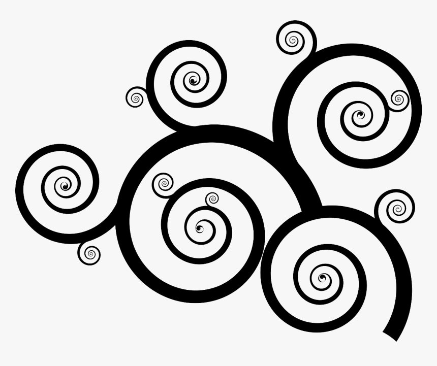 Vine Floral Design Art Deco - Curve Design, HD Png Download, Free Download