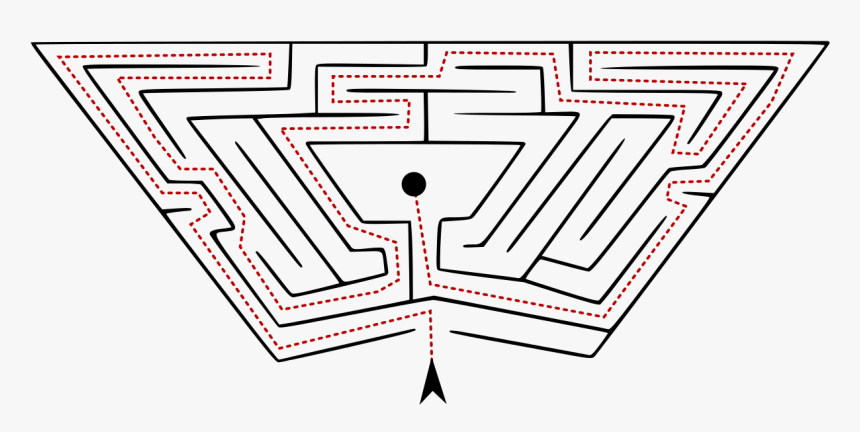 Hampton Court Maze Solution, HD Png Download, Free Download