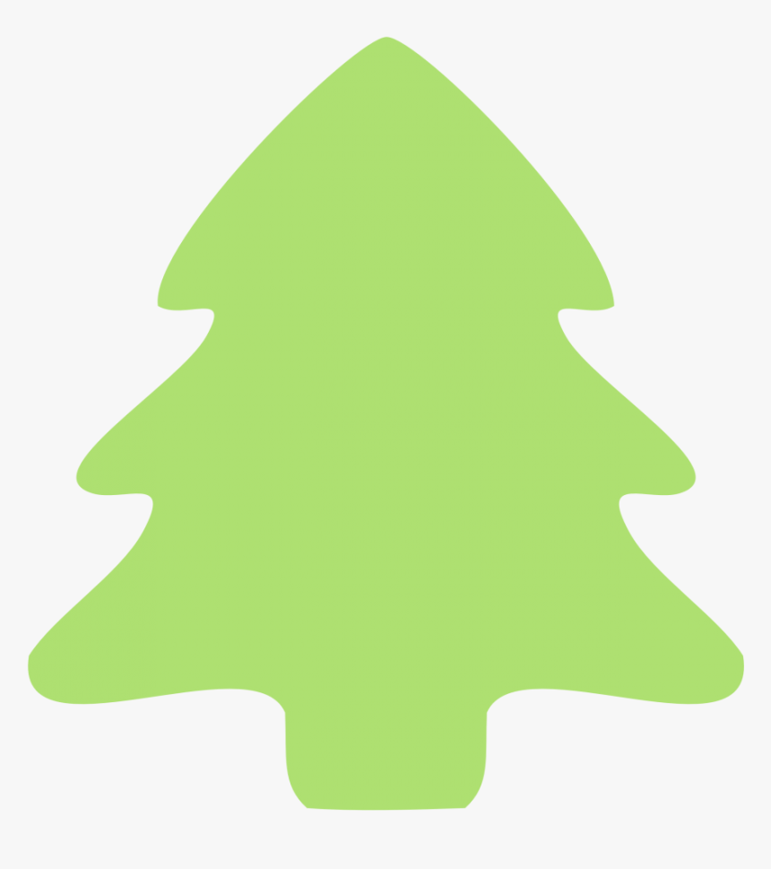 Christmas Tree Clip Art Outline Free Clipart Images - Green Christmas Tree Clipart, HD Png Download, Free Download