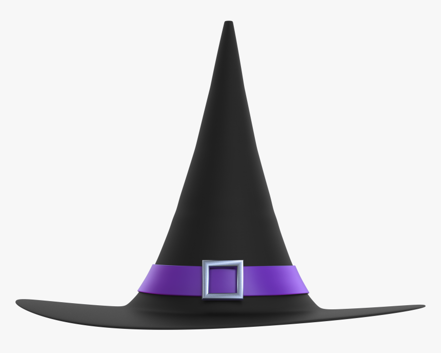 Black And Purple Witch Hat Png Clipart Image - Transparent Background Witch Hat Clipart, Png Download, Free Download