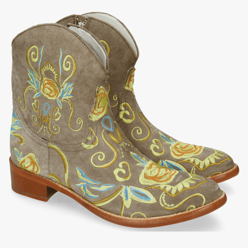 Ankle Boots Blanca 1 Lima French Grey Embroidery - Work Boots, HD Png Download, Free Download