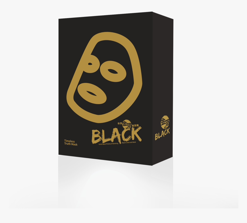 Gold Flakes Moisture Boosting Black Charcoal Mask - Timeless Truth Mask Green, HD Png Download, Free Download