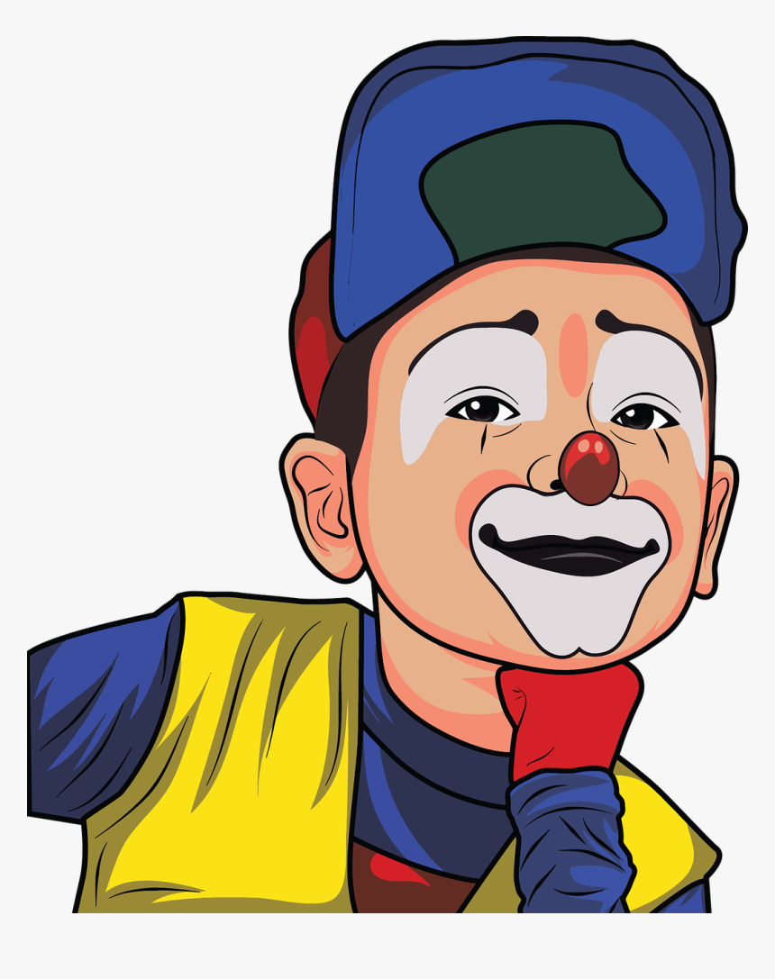 Clown Illustration - Gambar Badut Joker Kartun, HD Png Download, Free Download