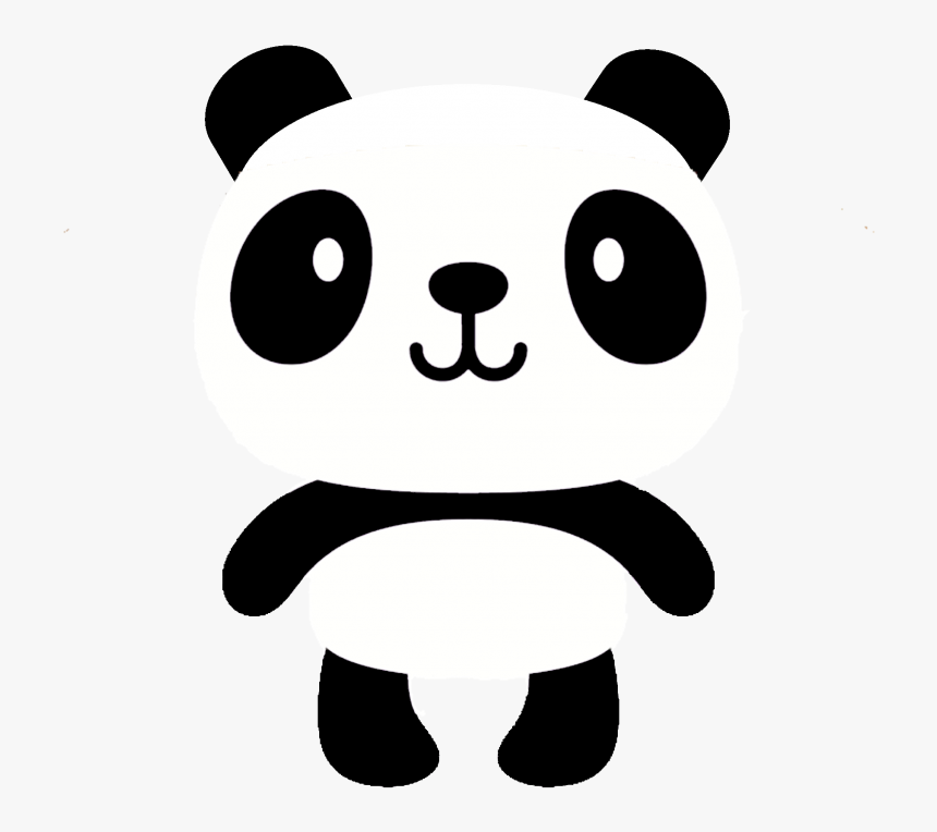 Panda Face Png Windows 7 Professional Ingles Caja Fpp - Cute Black And White Panda, Transparent Png, Free Download