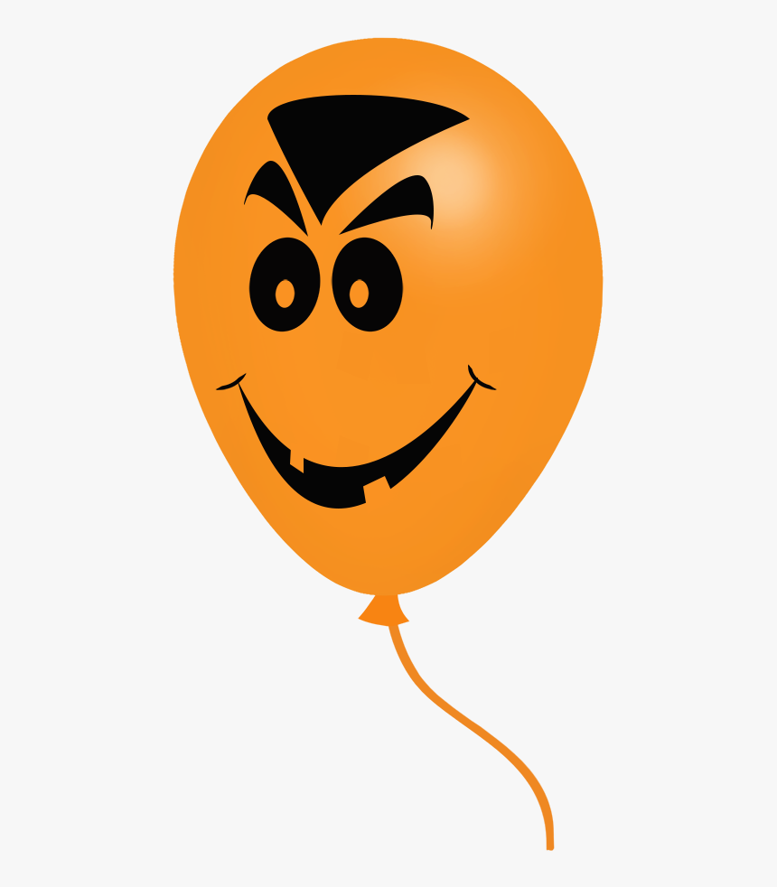 Halloween Vampire Face Balloon - Smiley, HD Png Download, Free Download
