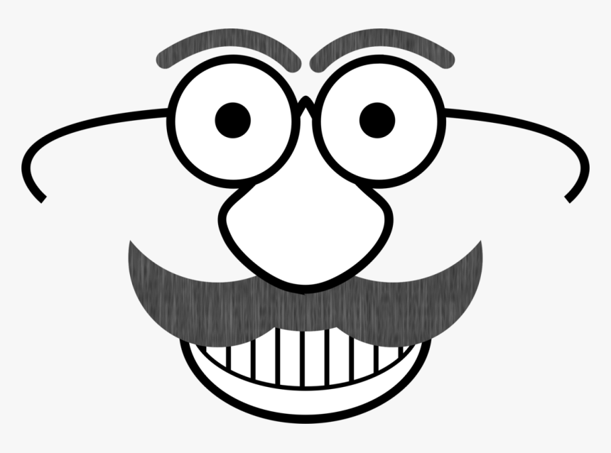 Smiley Emoticon Computer Icons Eye Face - Goofy Faces Clip Art Black And White, HD Png Download, Free Download