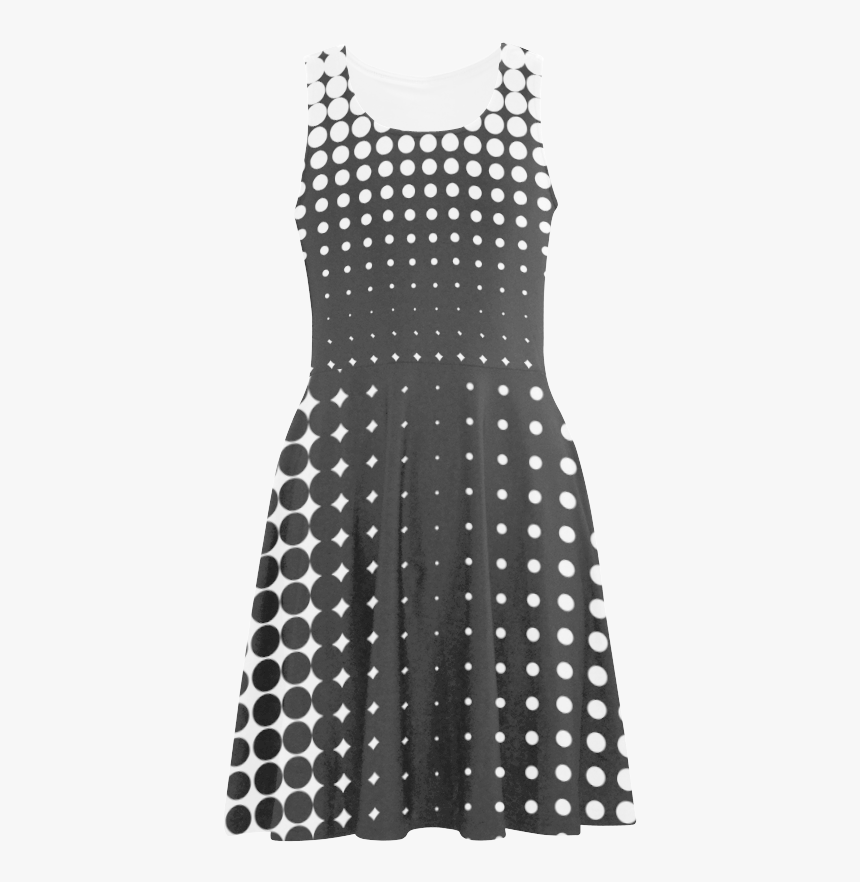 Black And White Halftone Pattern By Artformdesigns - Dress, HD Png Download, Free Download