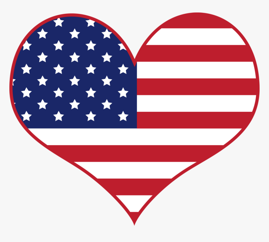 Heart American Flag, HD Png Download, Free Download