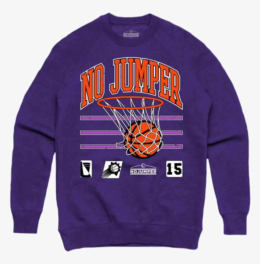 No Jumper Swish Crewneck - No Jumper Purple Shirt, HD Png Download, Free Download