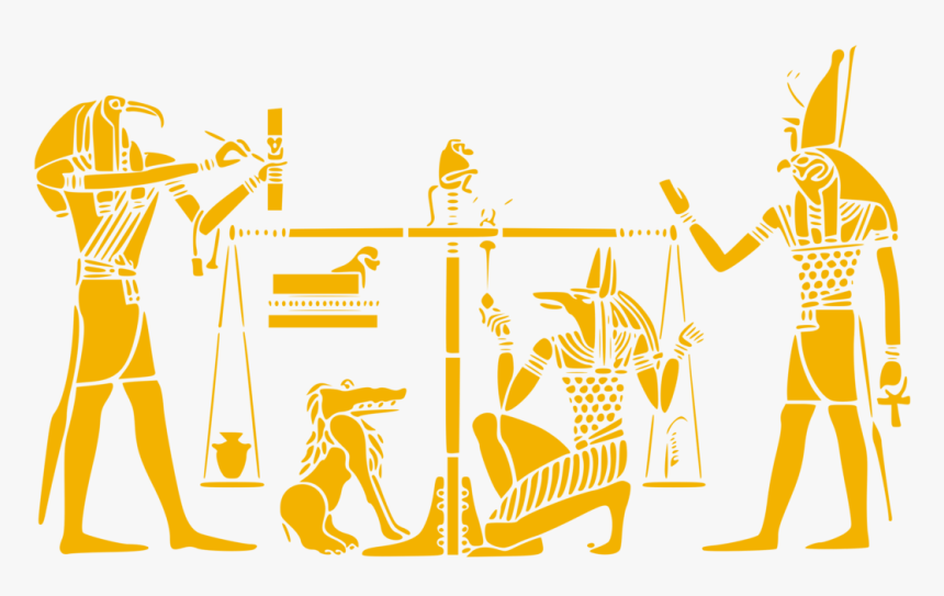 Ancient Egyptian Religion Ancient Egyptian Deities - Egyptian Weighing Of The Heart Tattoo, HD Png Download, Free Download