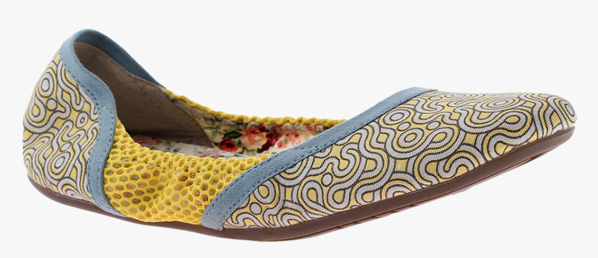 Hari Om In Yellow Print Women"s Ballet Flat - Ballet Flat, HD Png Download, Free Download