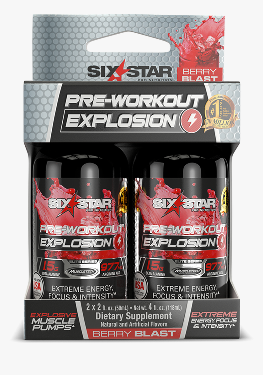 Pre-workout Explosion Shot - Six Star, HD Png Download, Free Download