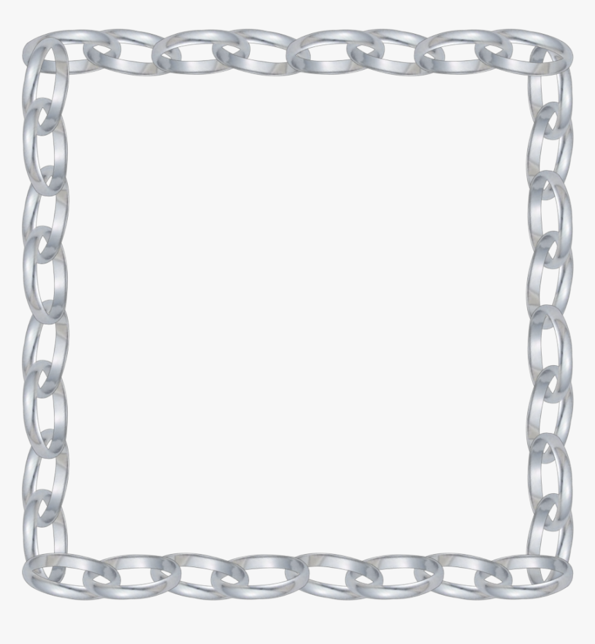 #mq #silver #chains #chain #frame #frames #border #borders - Silver Border Png Transparent, Png Download, Free Download