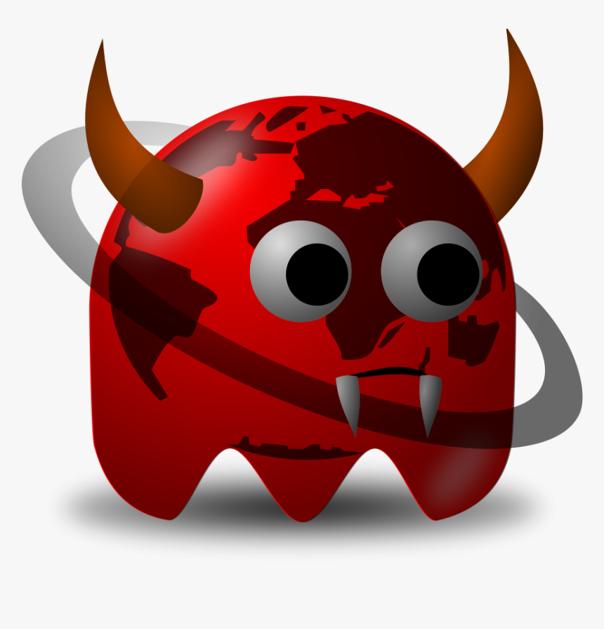 Horn Clipart Demon Horn - Animal Pac Man Ghost, HD Png Download, Free Download