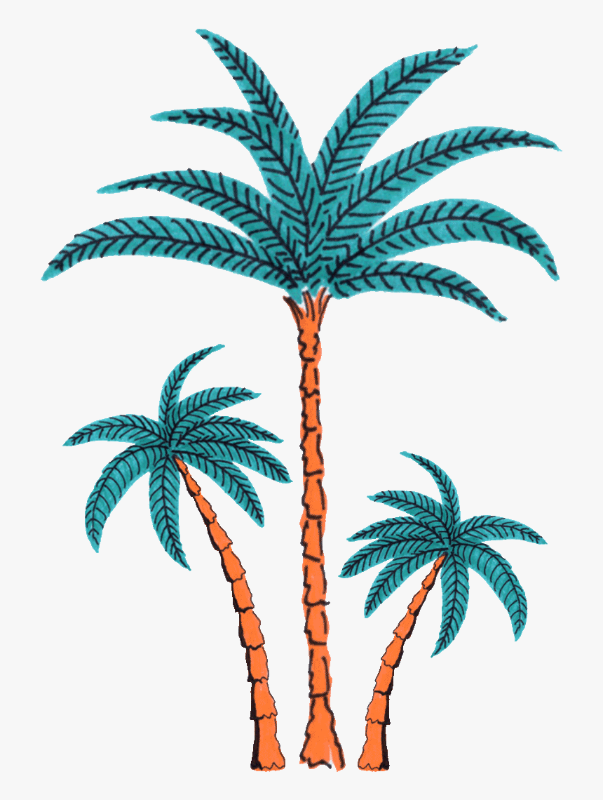 Palm Tree Dancing Sticker By Splash House - Palm Tree Gif Transparent, HD Png Download, Free Download