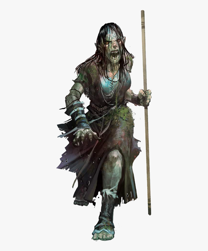 F Zombie Staff High Fantasy, Fantasy Rpg, Fantasy World, - Earth Genasi Druid Female, HD Png Download, Free Download