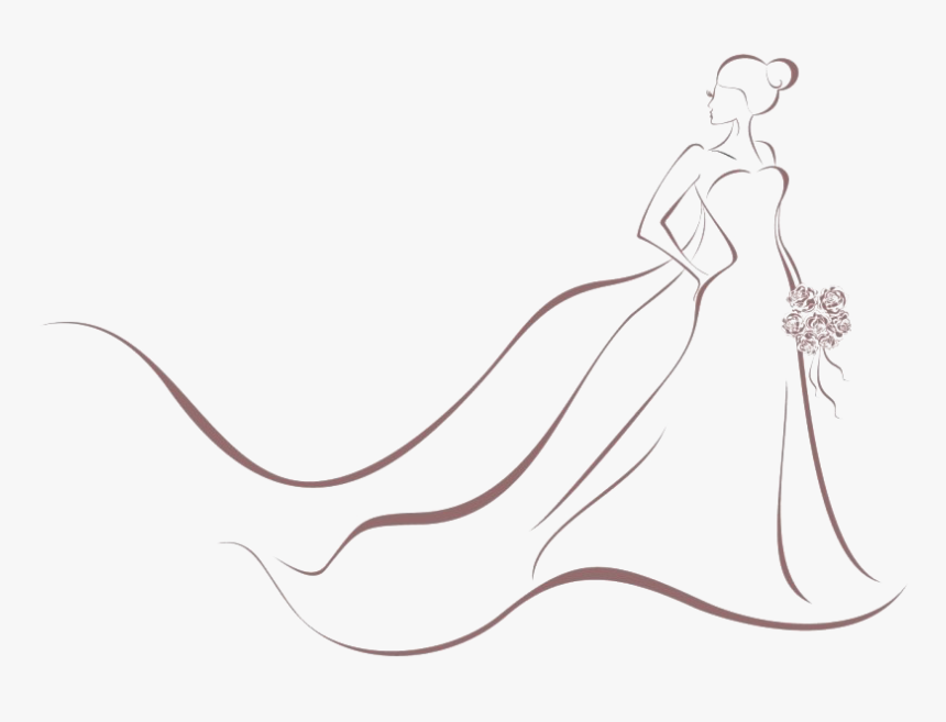 Bride - Wedding Gown Clipart Png, Transparent Png, Free Download