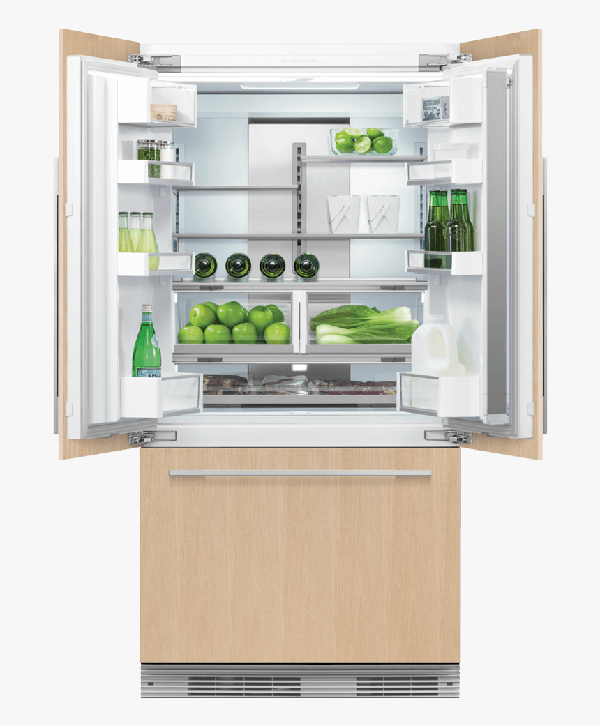 Fisher & Paykel Integrated French Door Refrigerator - Fisher And Paykel Integrated Fridge, HD Png Download, Free Download