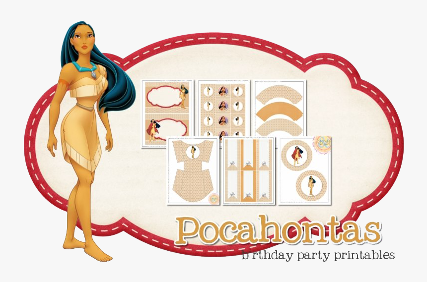 Pocahontas Transparent Background Png - Pocahontas Printables Birthday Party, Png Download, Free Download