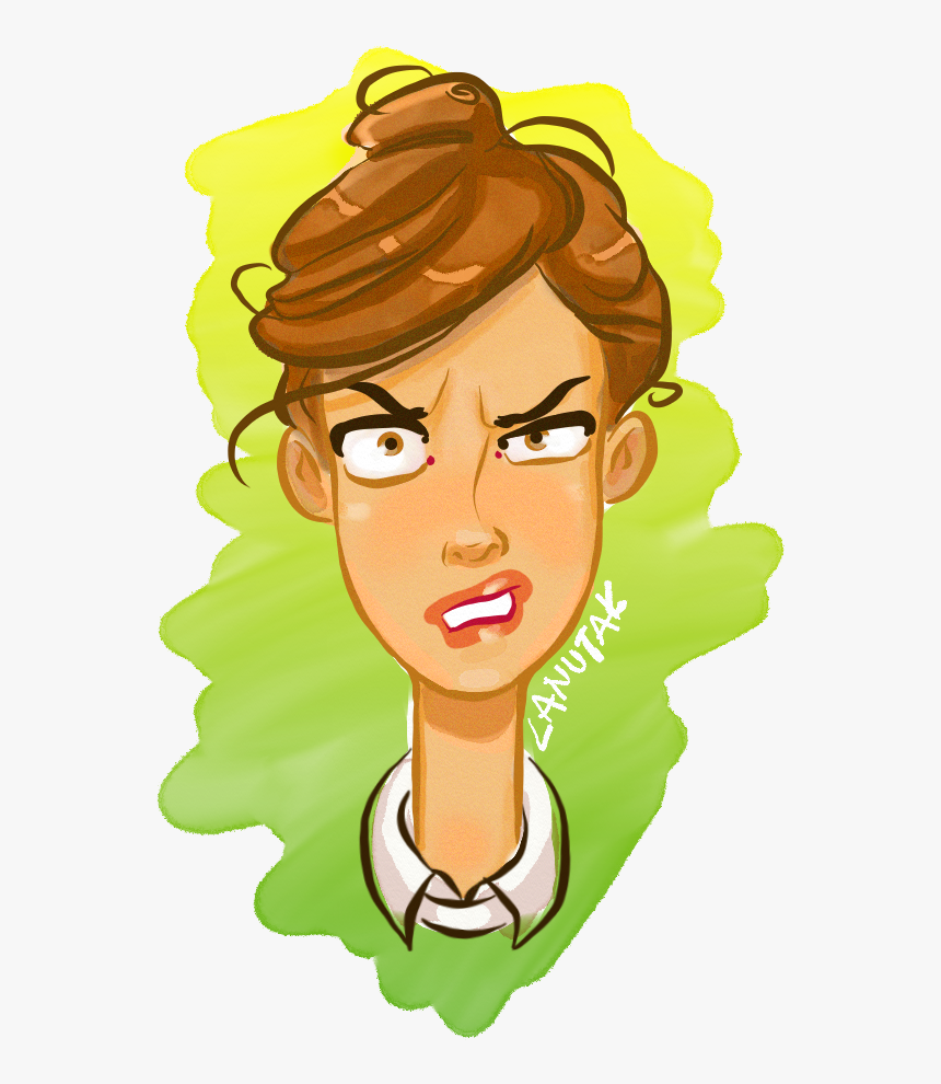 Mad Face Png - Angry Woman Face Cartoon, Transparent Png, Free Download