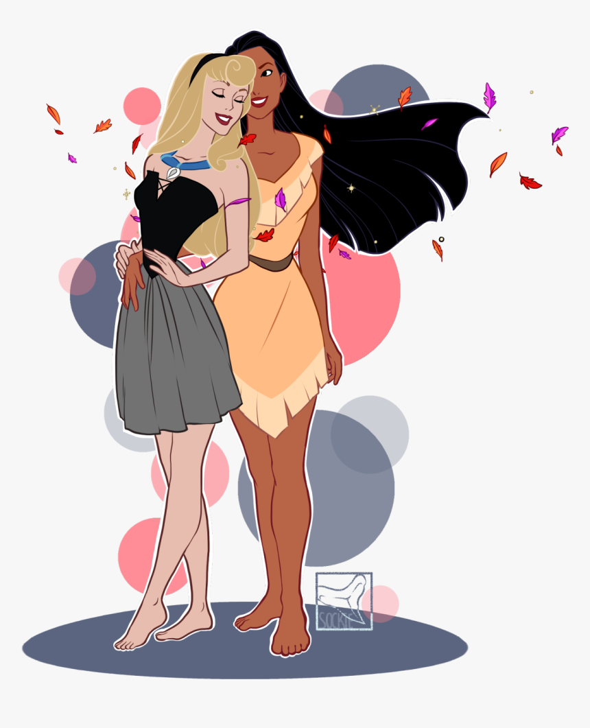 Aurora And Pocahontas “i Finally Understand What The - Pocahontas And Aurora, HD Png Download, Free Download