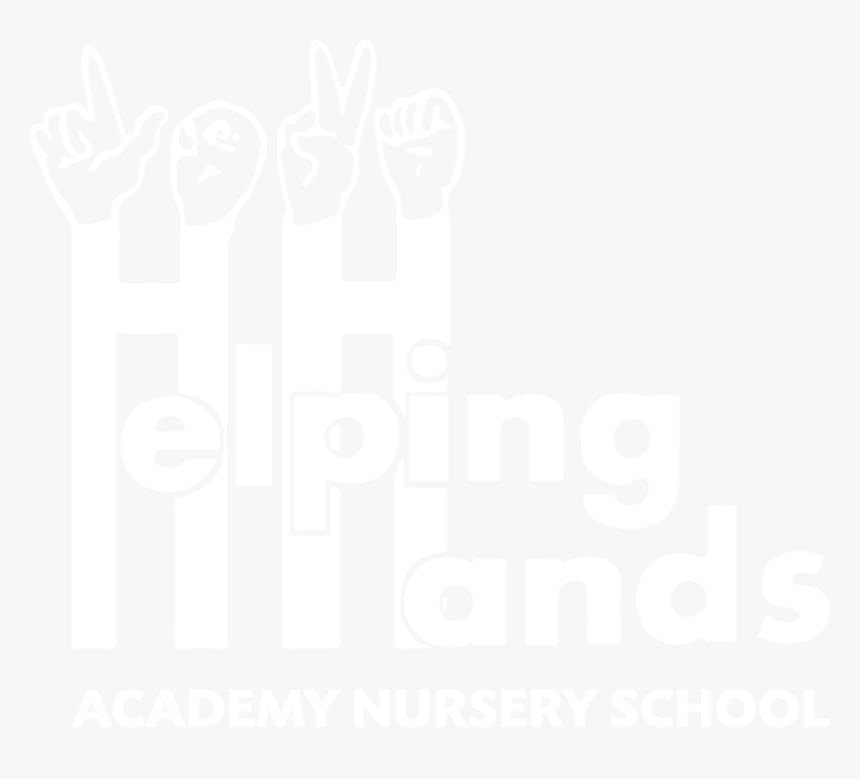 Helping Hands Logo White, HD Png Download, Free Download