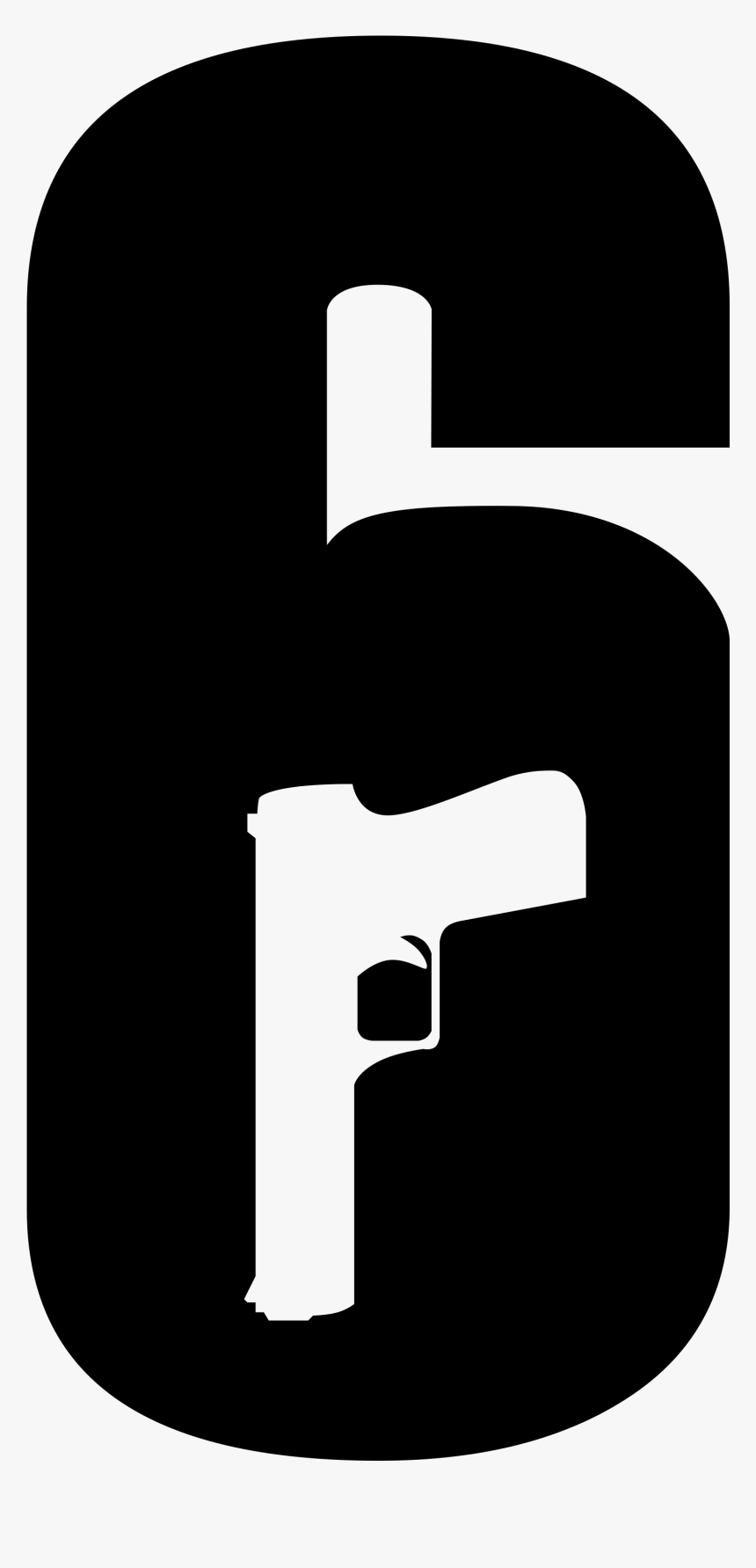 Transparent Ubisoft Logo Png - Rainbow Six Siege 6 Logo Transparent, Png Download, Free Download