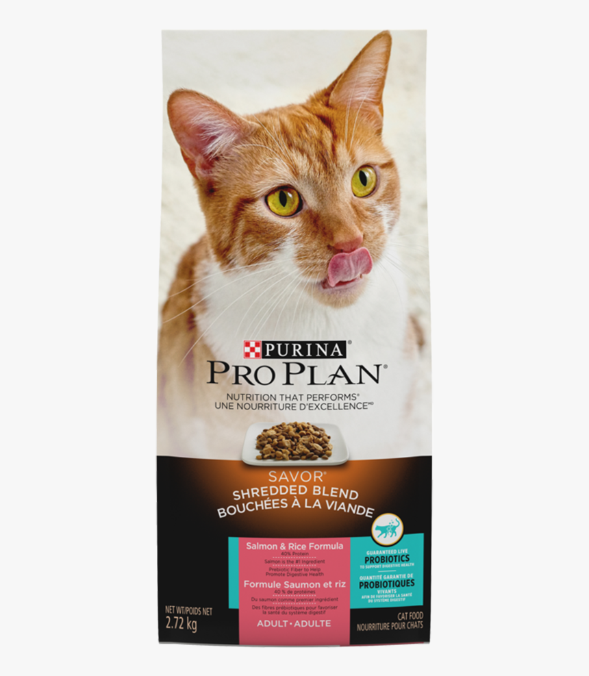 Pro Plan Shredded Salmon And Rice Cat Food, HD Png Download, Free Download