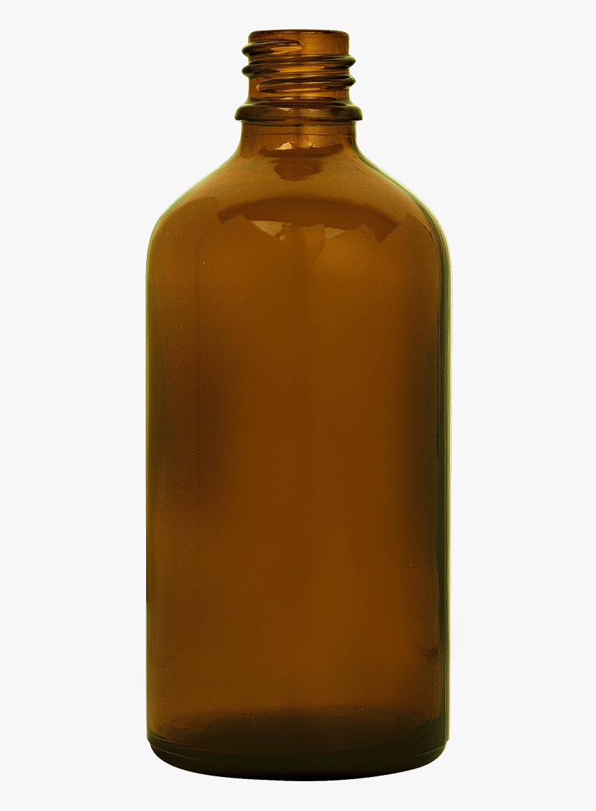 Dropper Bottle 100ml Gl18 Glass Amber - Glass Bottle, HD Png Download, Free Download