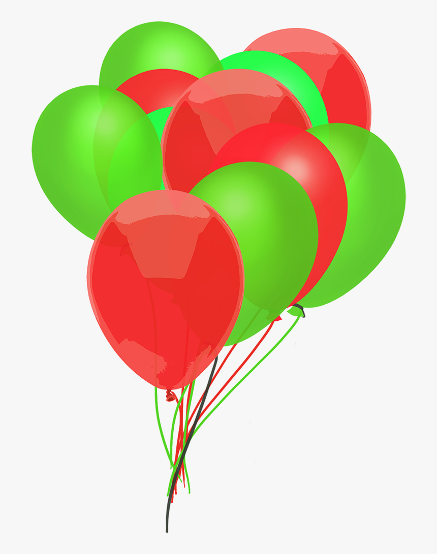 Bunch Of Christmas Balloons - Valentine's Day, HD Png Download, Free Download