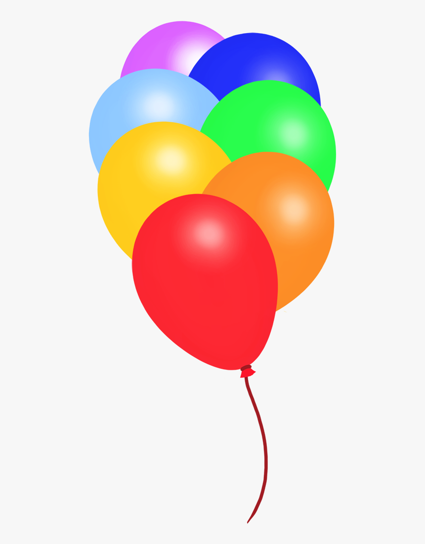 Rainbow Colored Balloon Clipart - Balloon Clipart, HD Png Download, Free Download