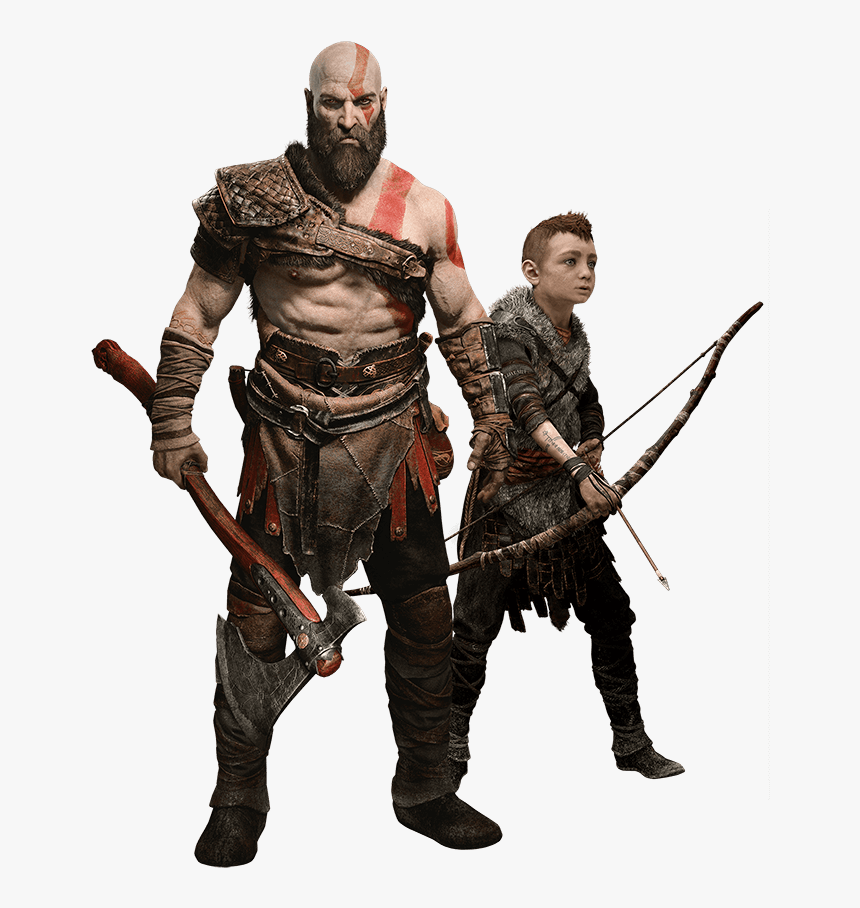 Gow Kratos And Boy - Kratos God Of War 4 Png, Transparent Png, Free Download