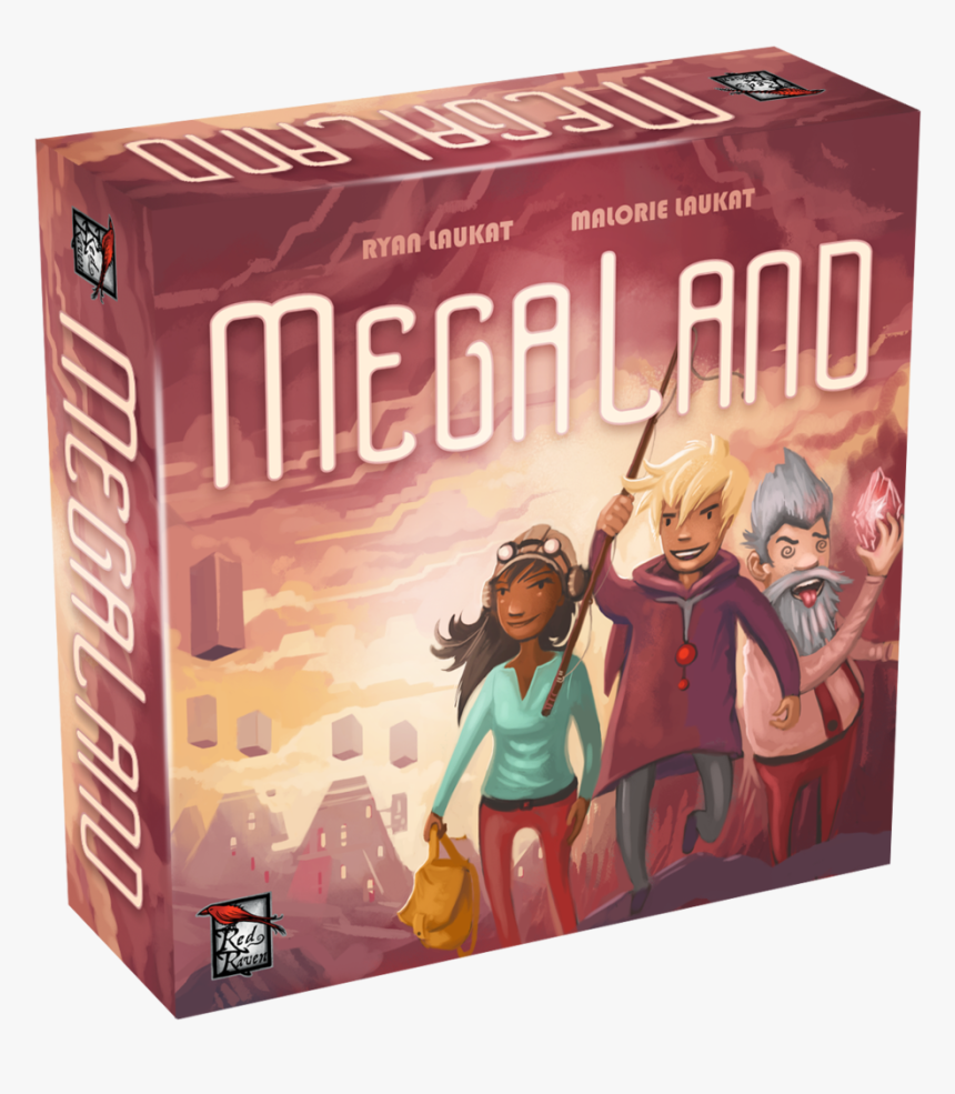 Megaland 3d Box - Red Raven Games Megaland Board Game, HD Png Download, Free Download