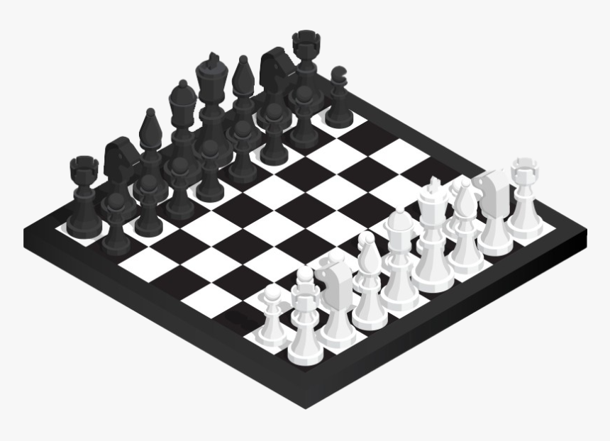 Chess Transparent Images - Chess Clipart Black And White, HD Png Download, Free Download