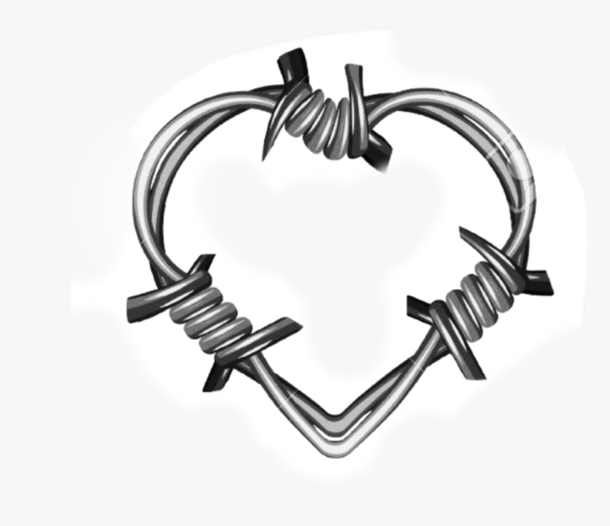 ##heart #barbwire - Heart Barbed Wire Tattoo, HD Png Download, Free Download