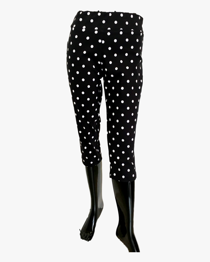 Petite Polka Dot Capri Pants - Salopette À Pois Femme, HD Png Download, Free Download