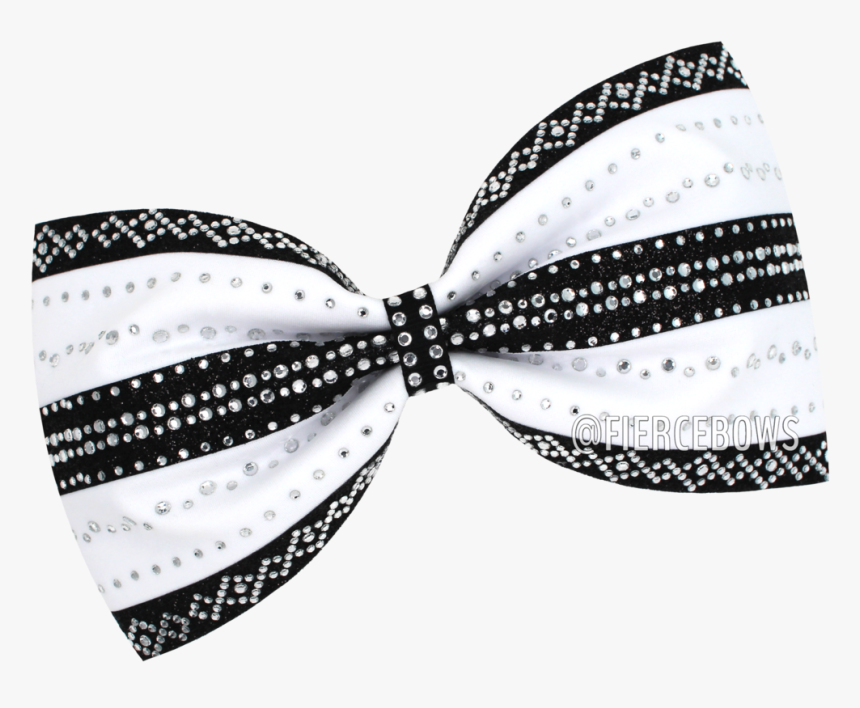 Transparent Bow Tie Clipart Black And White - White Tailless Cheer Bow, HD Png Download, Free Download