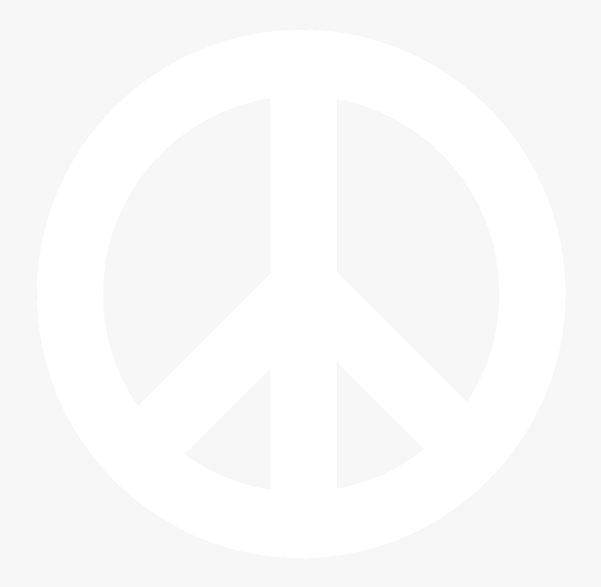 Peace Symbol Png, Download Png Image With Transparent - White Peace Sign No Background, Png Download, Free Download