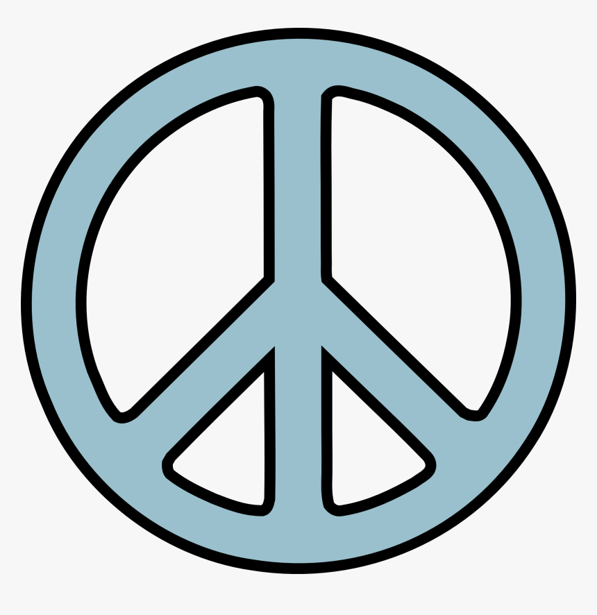 Peace Symbols New Years Day Clip Art - Peace Symbol Transparent, HD Png Download, Free Download