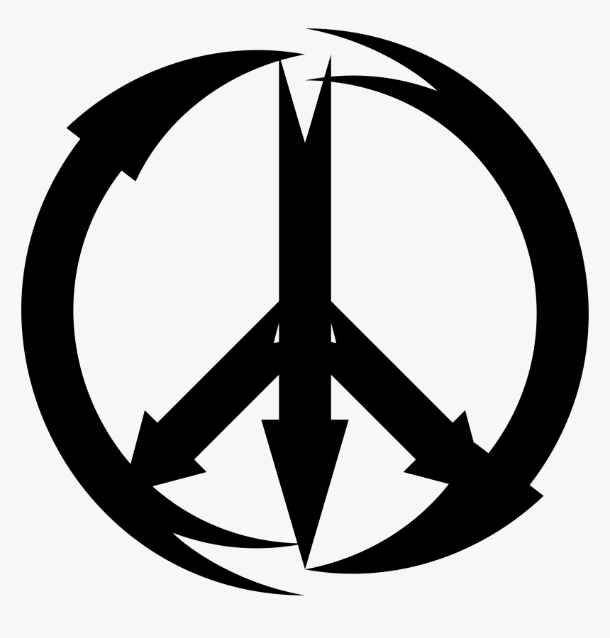 Peace Symbols Nuclear Disarmament Clip Art - Peace Sign Png, Transparent Png, Free Download