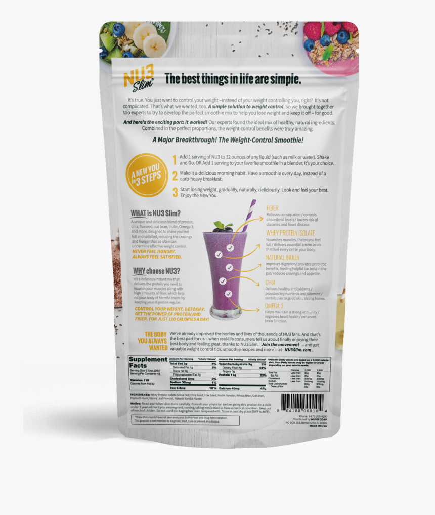 The Weight Control Smoothie - Grape, HD Png Download, Free Download