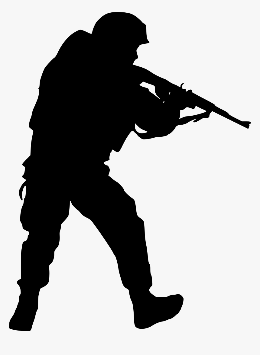 Swat Silhouette 1 - Sniper, HD Png Download, Free Download