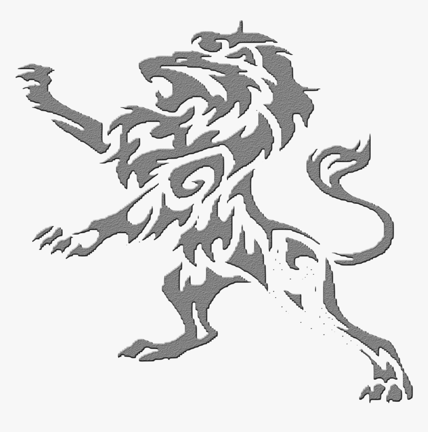 Transparent Leo The Lion Clipart - Lion Tribal Tattoo Design, HD Png Download, Free Download