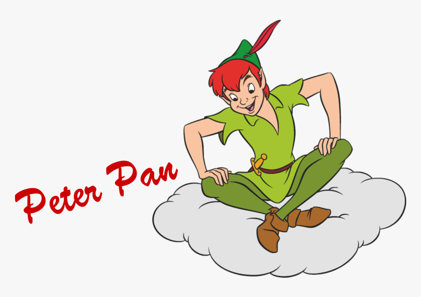 Peter Pan Photo Background - Peter Pan On A Cloud, HD Png Download, Free Download